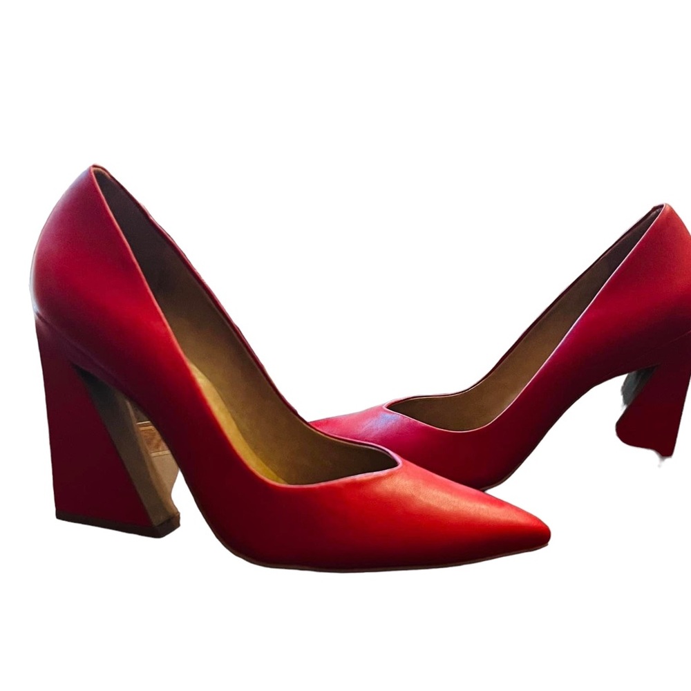 Carrano Ella dress pumps- size 8 Red heels - Picture 3 of 5